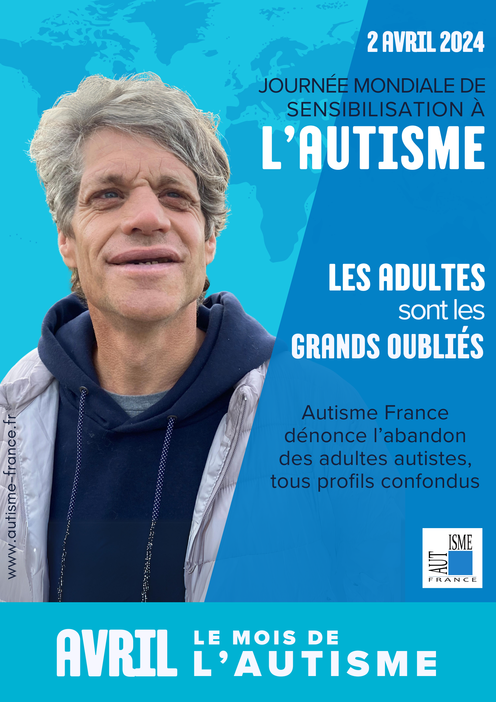 Affiche : La Journée Mondiale de Sensibilisation à l'Autisme - Autisme France